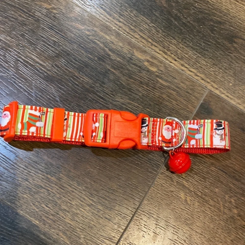 Christmas dog collar with Jingle bell Size medium
